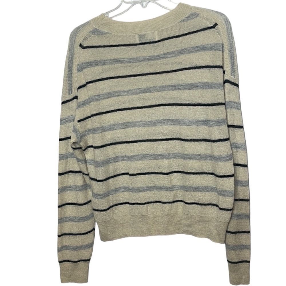 Aritzia Wilfred Free Wool Mohair Blend Striped Sweater. Size Medium. - Picture 3 of 7